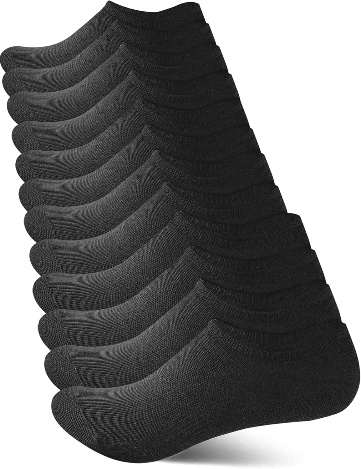 YOGINGO | Pack de 6 pares de meias antideslizantes pretas para adulto