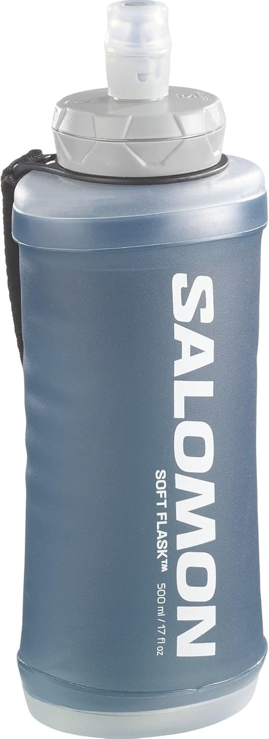 Salomon Active correia de garrafa de água portátil unissexo com frasco incluído, minimalista, fácil de segurar, fácil de usar, preto