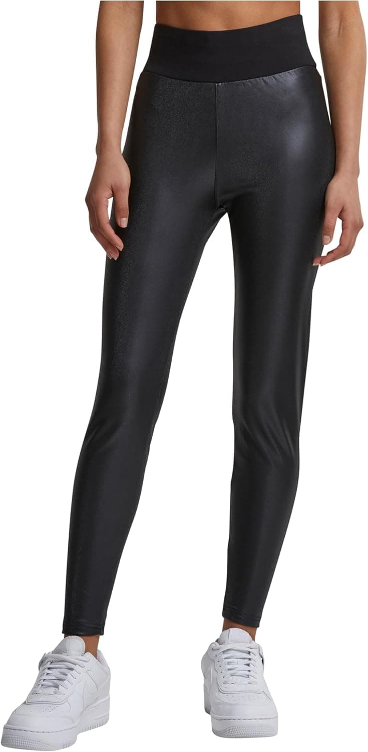 Urban Classics Leggings de cintura alta para mulher calças de ioga