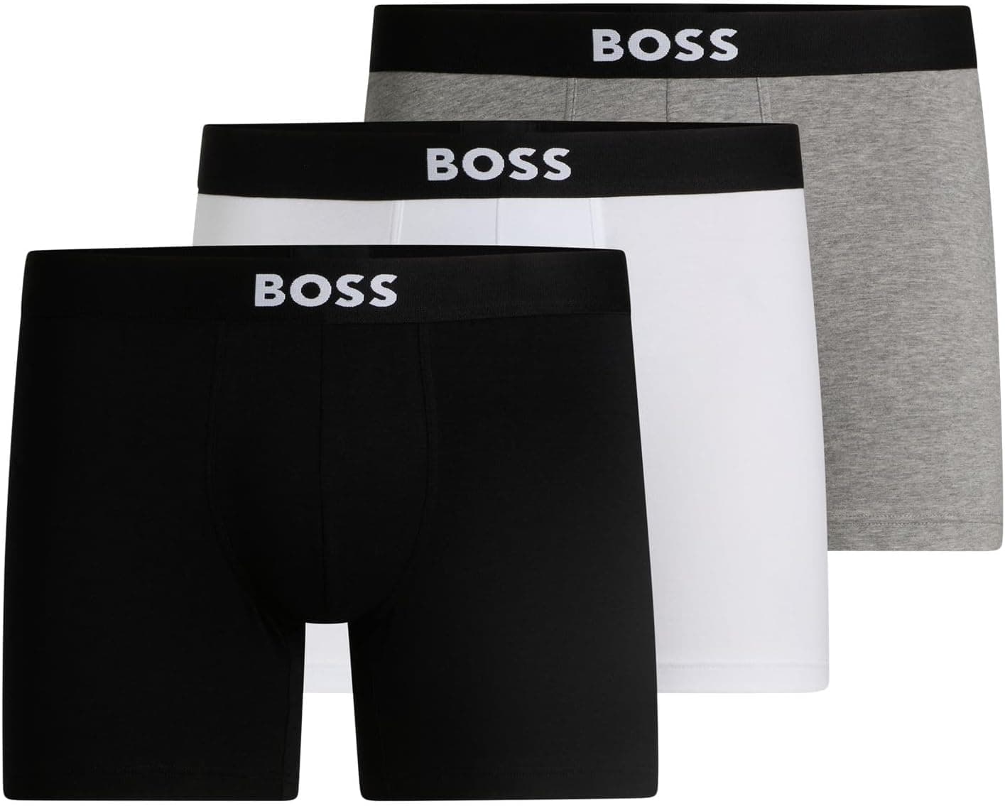 BOSS Revisão do boxer (pacote de 3) para homem