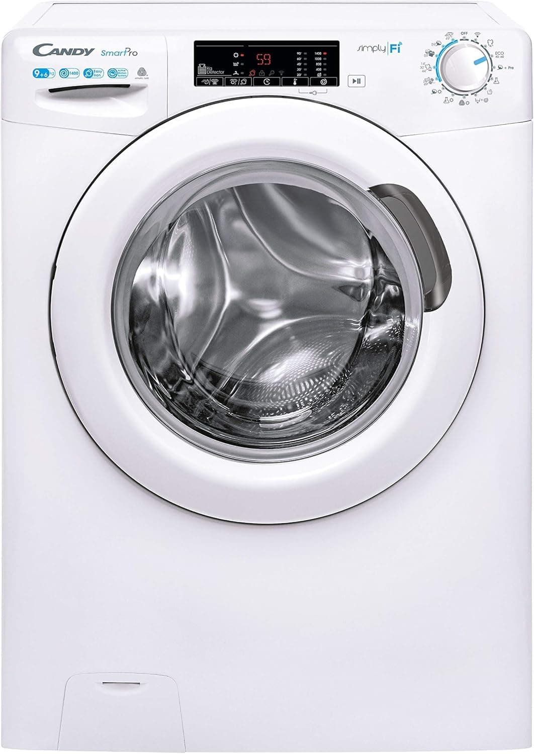 Candy Smart Pro CSOW4965 TWE/1-S | Lavadora e secadora 9 kg lavagem 6 kg secagem com Wi-Fi e 7 ciclos rápidos