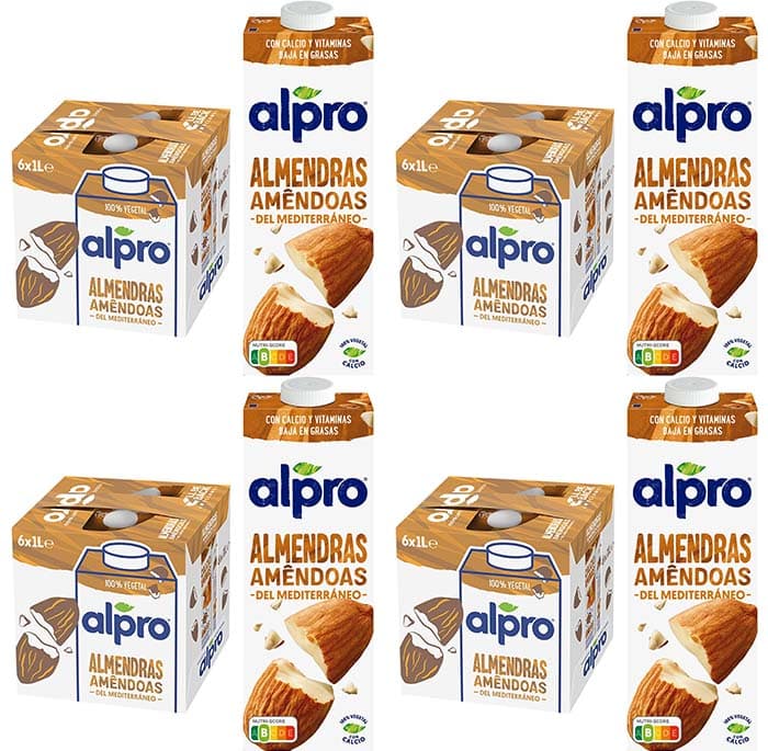 Alpro Bebida vegetal de amêndoas, conjunto de 24 x 1 l