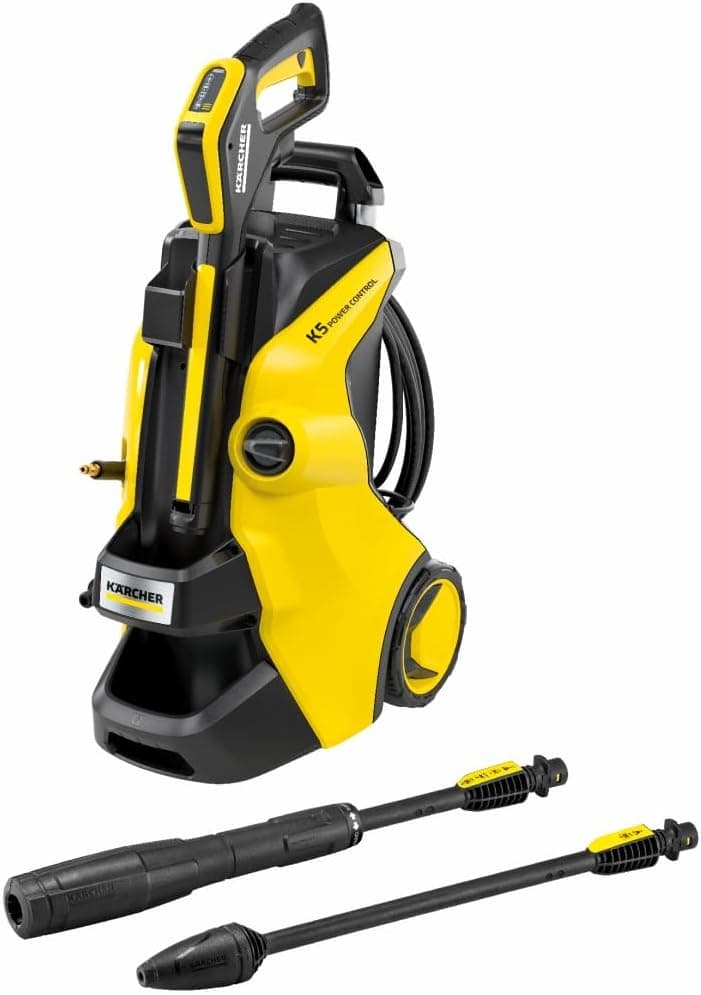 Kärcher Hidro-limpeza de alta pressão K 5 Power Control, suporte inteligente com a aplicação, solução poderosa para limpeza, 145 bar, 2100 W, 500 L/h, multicolorido