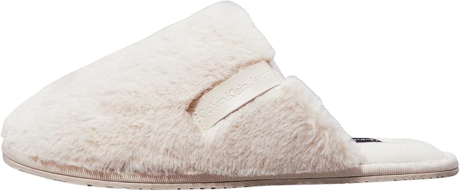 Calvin Klein Jeans Hotel Slipper Fur After Glow Yw0yw01593, Chinelos de casa para mulher 