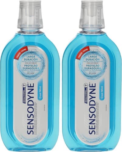 Sensodyne Enxaguar bucal Cool Mint, para dentes sensíveis, proteção duradoura sem álcool, alívio clinicamente testado, 500 ml