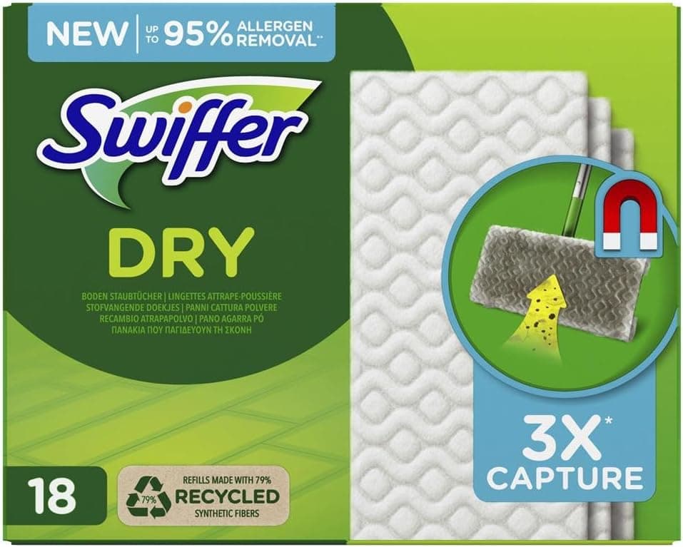 Swiffer - Swiffer Dust Catch Toallas secas - 18 piezas