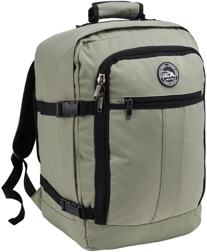 Cabin Max Metz 30L | Mochila de cabine para viagem 45 x 36 x 20 cm com alças de compressão em poliéster reciclado