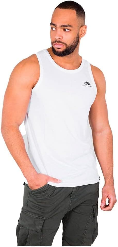 ALPHA INDUSTRIES Men Tank Top Small Logo