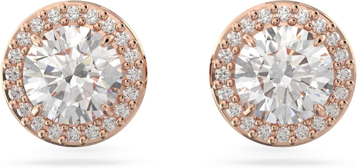 Swarovski Una Angelic | Brincos de botão elegantes para mulher