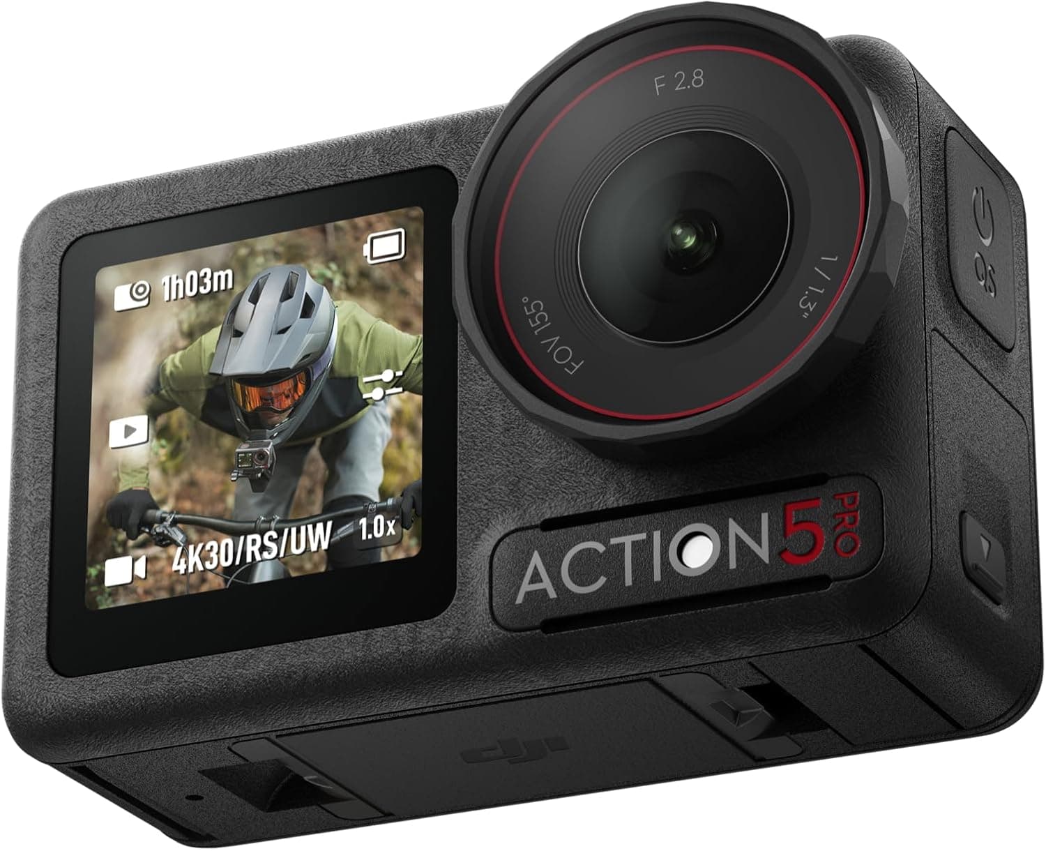 DJI Osmo Action 5 Pro Pack Standard, câmara submergível, sensor de 1/1,3", vídeo 4 K/120 fps, monitorização de objetivos, estabilização, 2 ecrãs táteis OLED, câmara de ação 4K para desportos e Vlogs