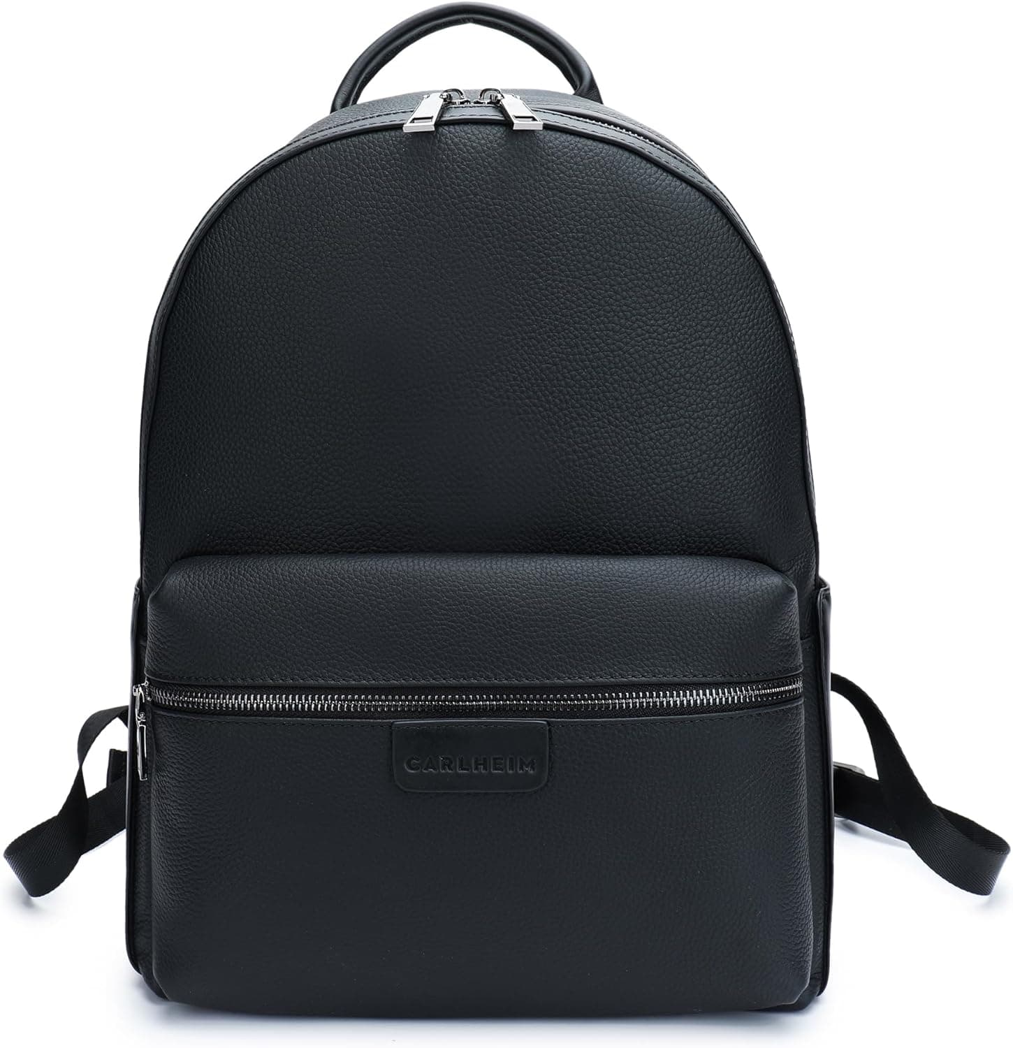 Carlheim Pacote de backpack, Cross-Wear Kai, Couro genuíno, preto
