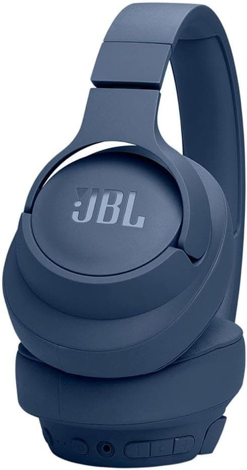 JBL Auriculares Tune 770 NC, auriculares circulares sem fios com cancelamento de ruído adaptativo, Bluetooth e 70 horas de bateria, azul
