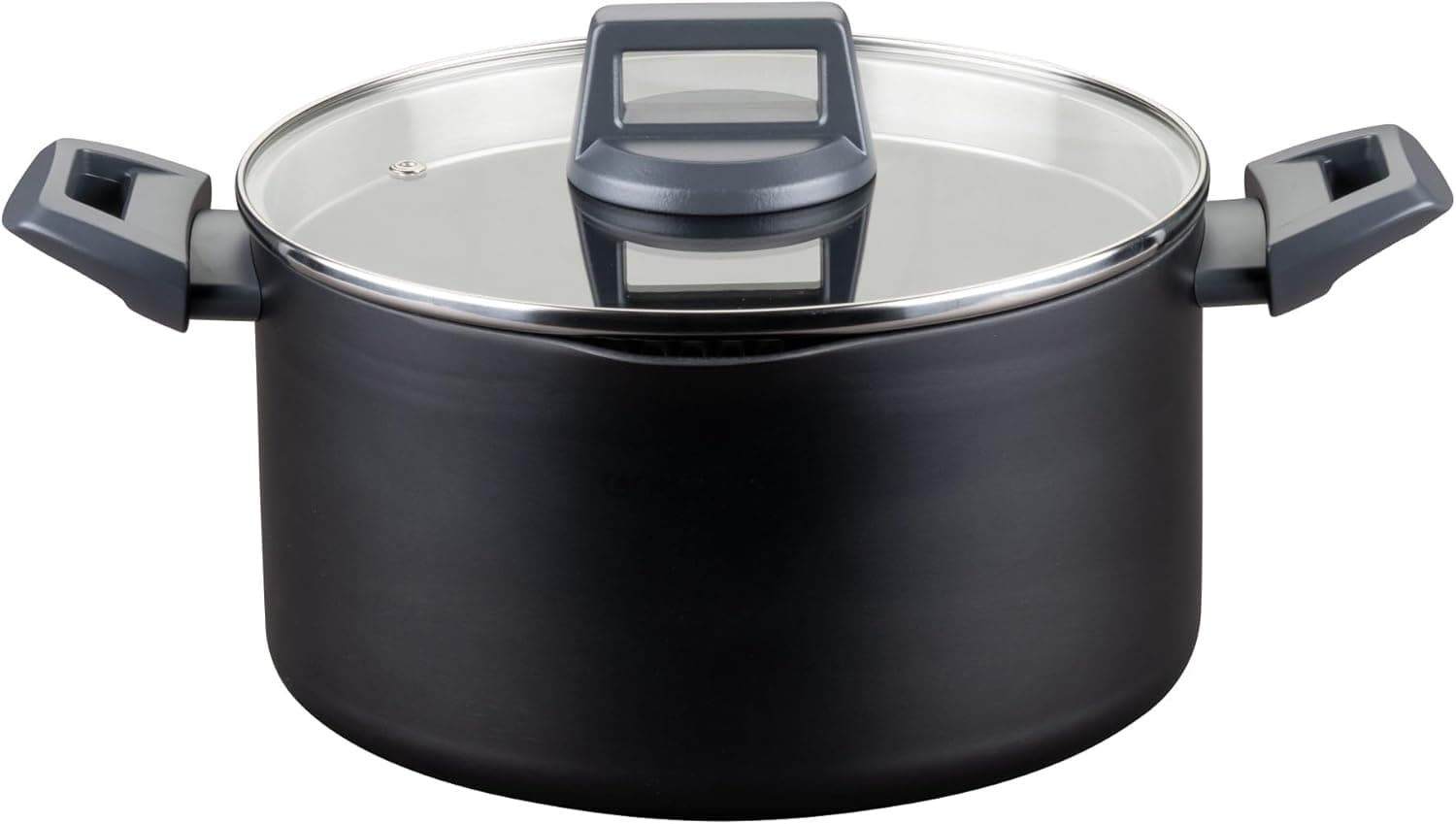 Fackelmann Statement Caçarola com tampa de 24 cm, alumínio reciclado com revestimento cerâmico, resistente ao calor até 150 graus, adequado para todas as cozinhas, inclui indução
