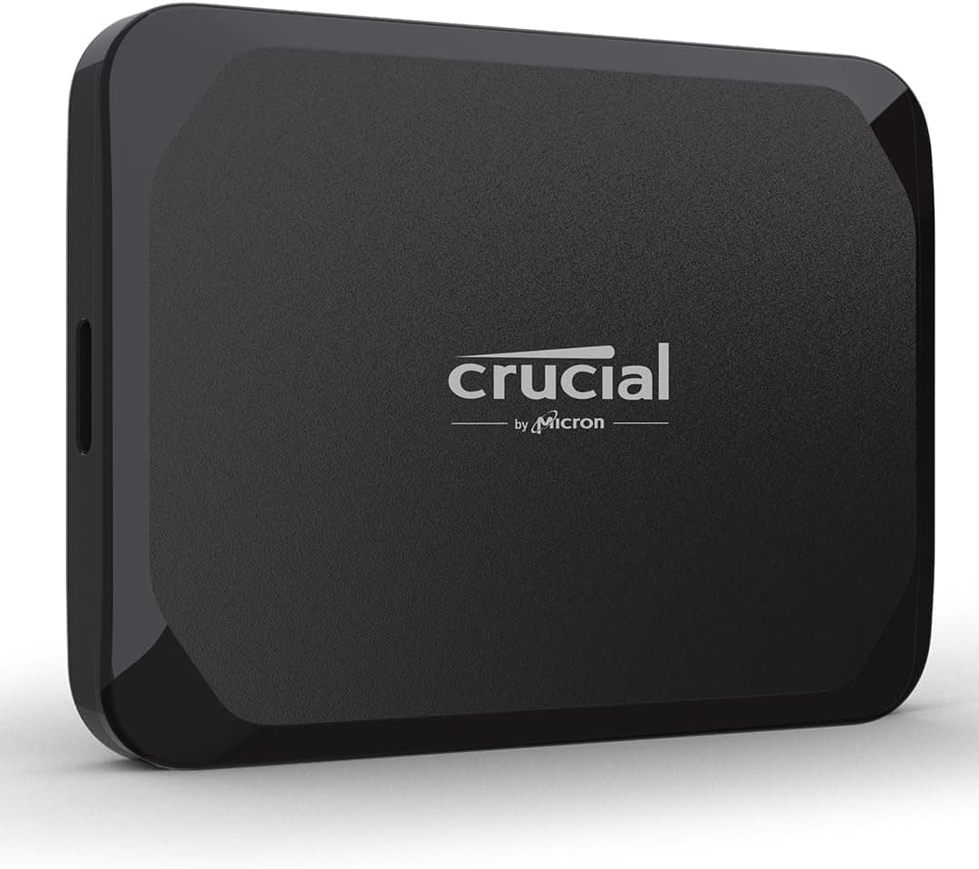 Crucial X9 SSD 4TB Portátil, Hasta 1050MB/s, Compatible con PC, Mac, PlayStation y Xbox, Disco Duro Sólido Externo SSD, USB-C 3.2 - CT4000X9SSD902 4TB X9 (1050MB/s)