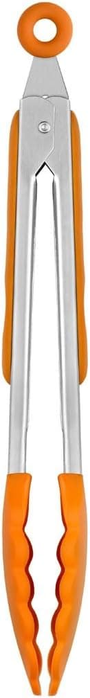 BRA, Pinças de cozinha em aço inox, nylon e silicone, 28,5 cm