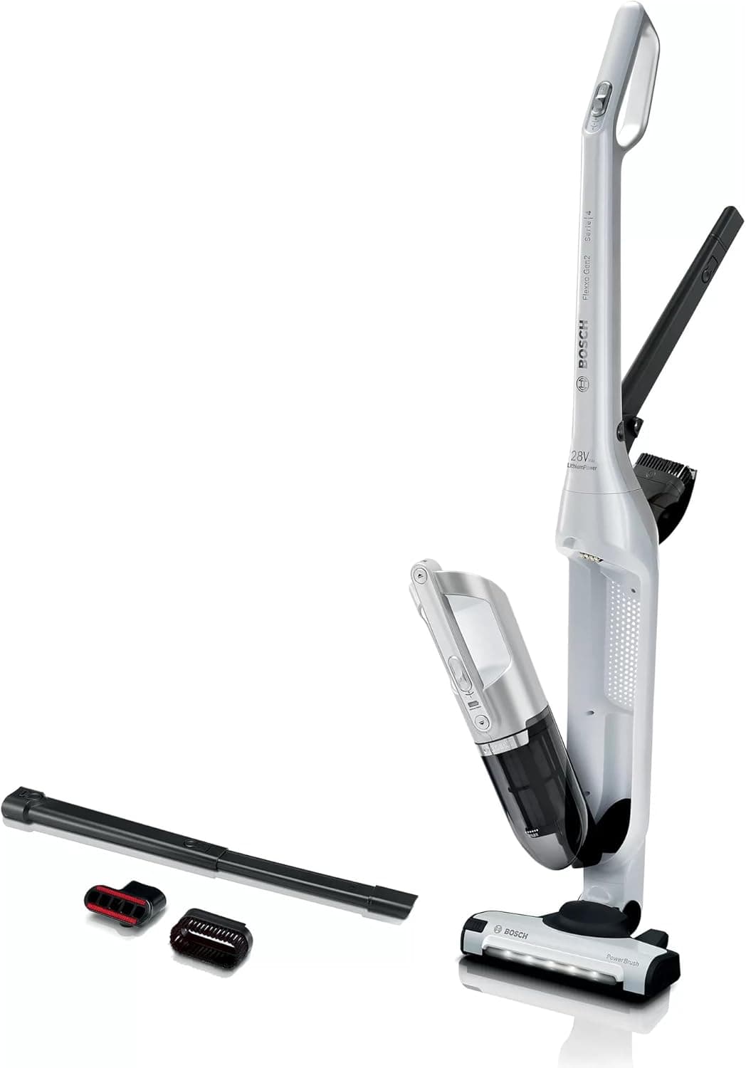 Bosch - Aspirador sem cabo Flexxo Gen 2, 28 W, 0,4 litros, branco, BBH3ALL28