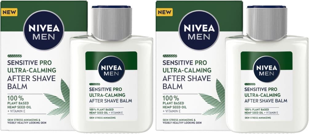 NIVEA MEN Sensitive Pro BSJFS Hidratante Aftershave (1 x 100 ml), adequado para pele com barba, cuidado facial para suavizar e hidratar instantaneamente