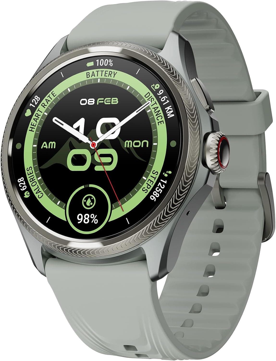 Ticwatch Pro 5 Enduro Slate Smartwatch para homens 1,43" Android Wear OS relógio inteligente 90 horas de bateria 110 modos de treino 7/24 ritmo cardíaco não é compatível com iPhone/iOS