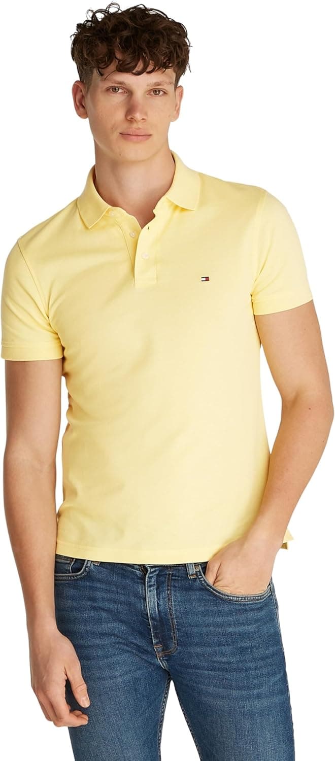 Tommy Hilfiger 1985 | Polo slim fit de manga curta para homem