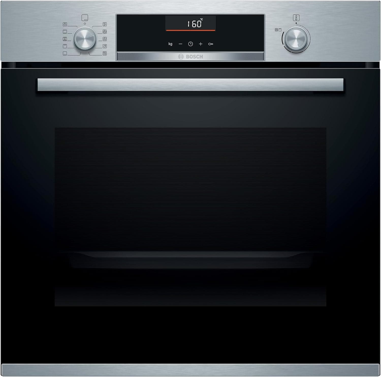 Bosch - Forno multifuncional, assistente de limpeza, receitas pré-programadas, ClipRails, aço inoxidável, HBA5360S0