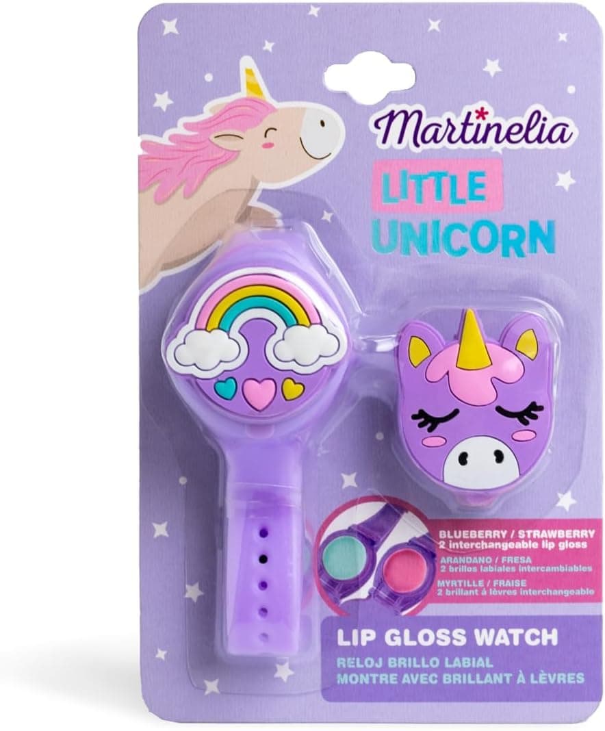 Martinelia Little Unicorn | Relógio infantil com gloss labial integrado