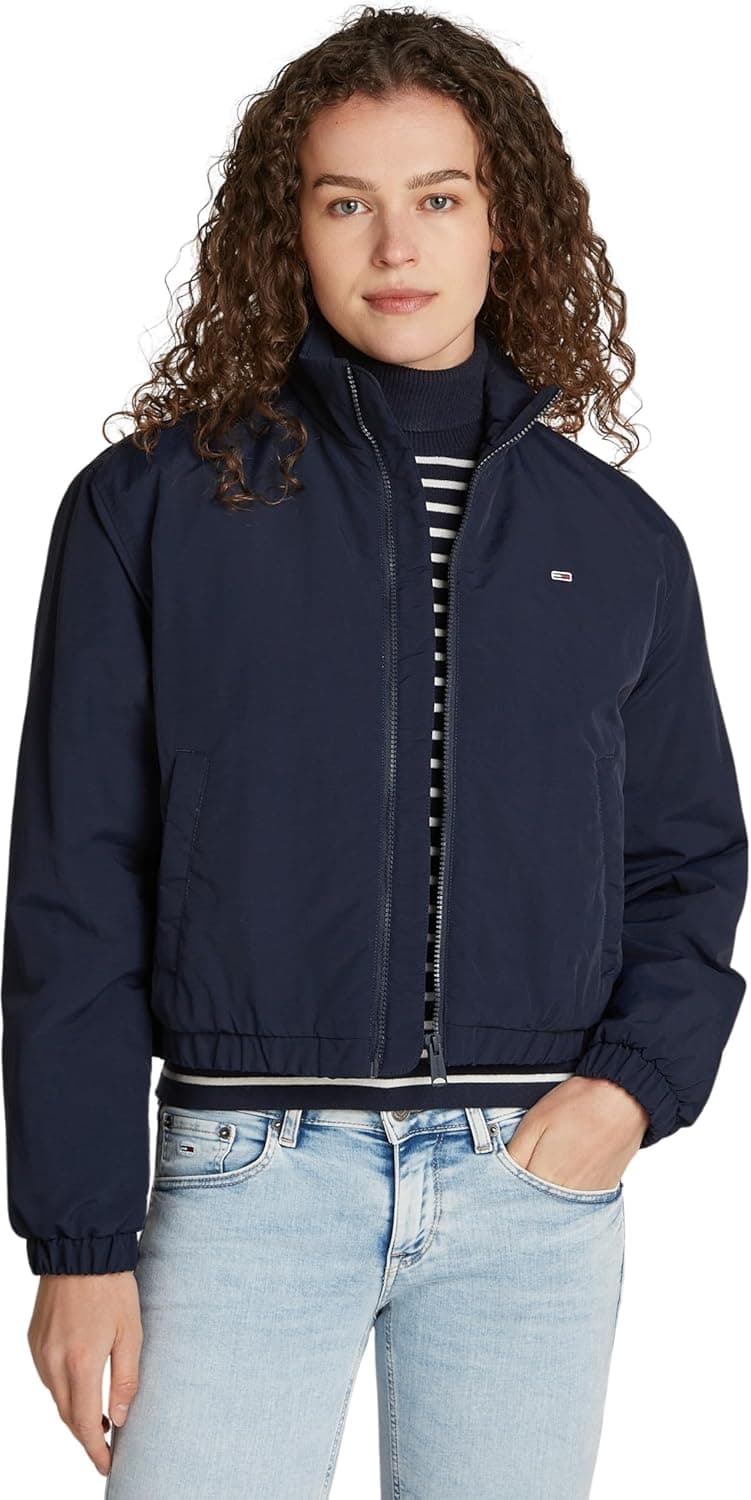 Tommy Jeans Casaco feminino essencial Padded Jacket blusão de entretempo
