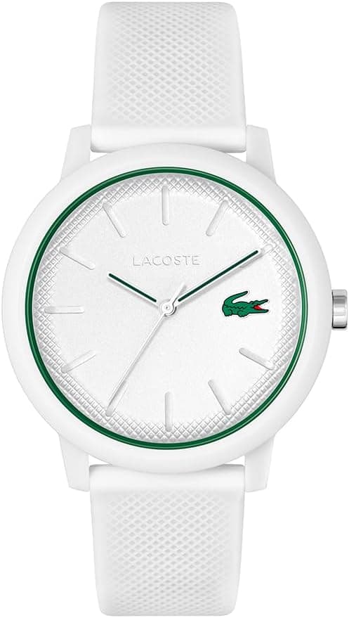 Lacoste Relógio analógico para homem de quartzo com correia em silicone