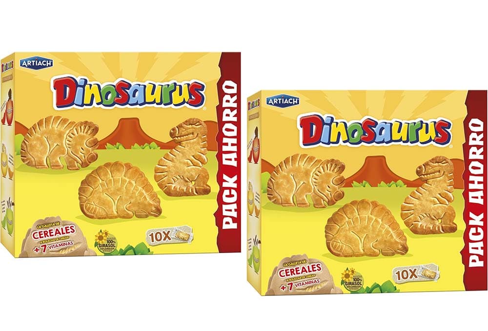 Artiach Bolachas Dinossauro Superfamiliar, 411g x 2