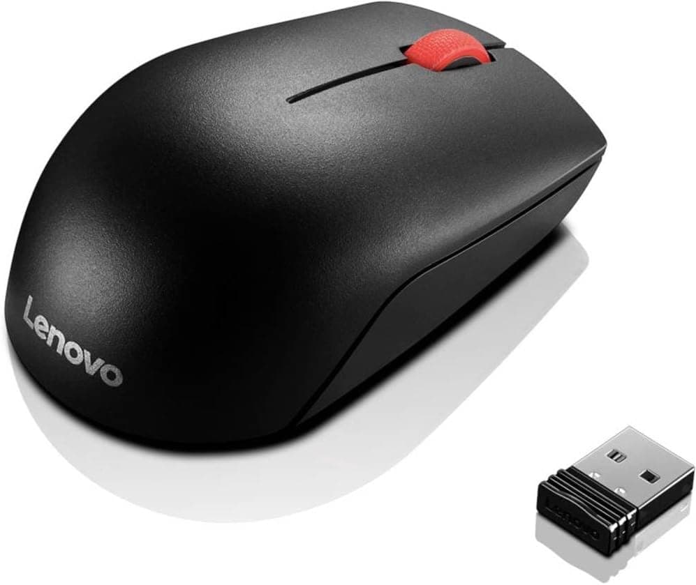 Lenovo Essential rato Funk ótico preto 3 botões 1000 dpi