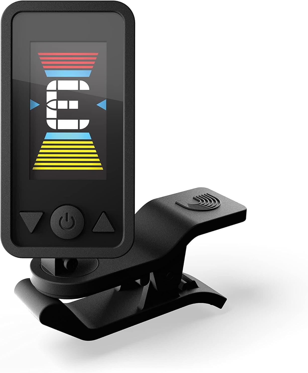D'Addario Afinador de guitarra - Eclipse Headstock Tuner - Afinador de guitarra espanhola, finador de guitarra elétrica - recarregável