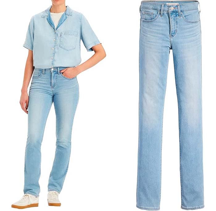 Levi's 314 Shaping Straight Calças de ganga para mulher