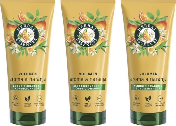 Herbal Essences Volume condicionador com aroma a laranja, 250 ml x 3