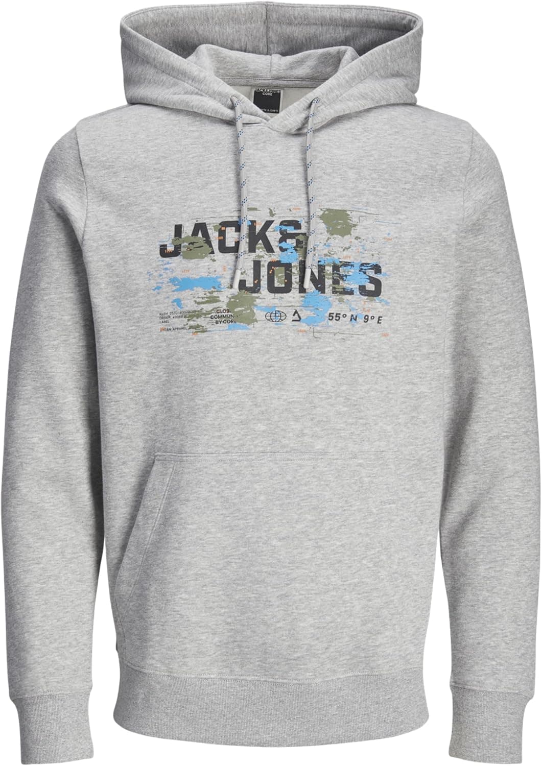 JACK & JONES Jcooutdoor Logo Sweat Hood Sn para homem