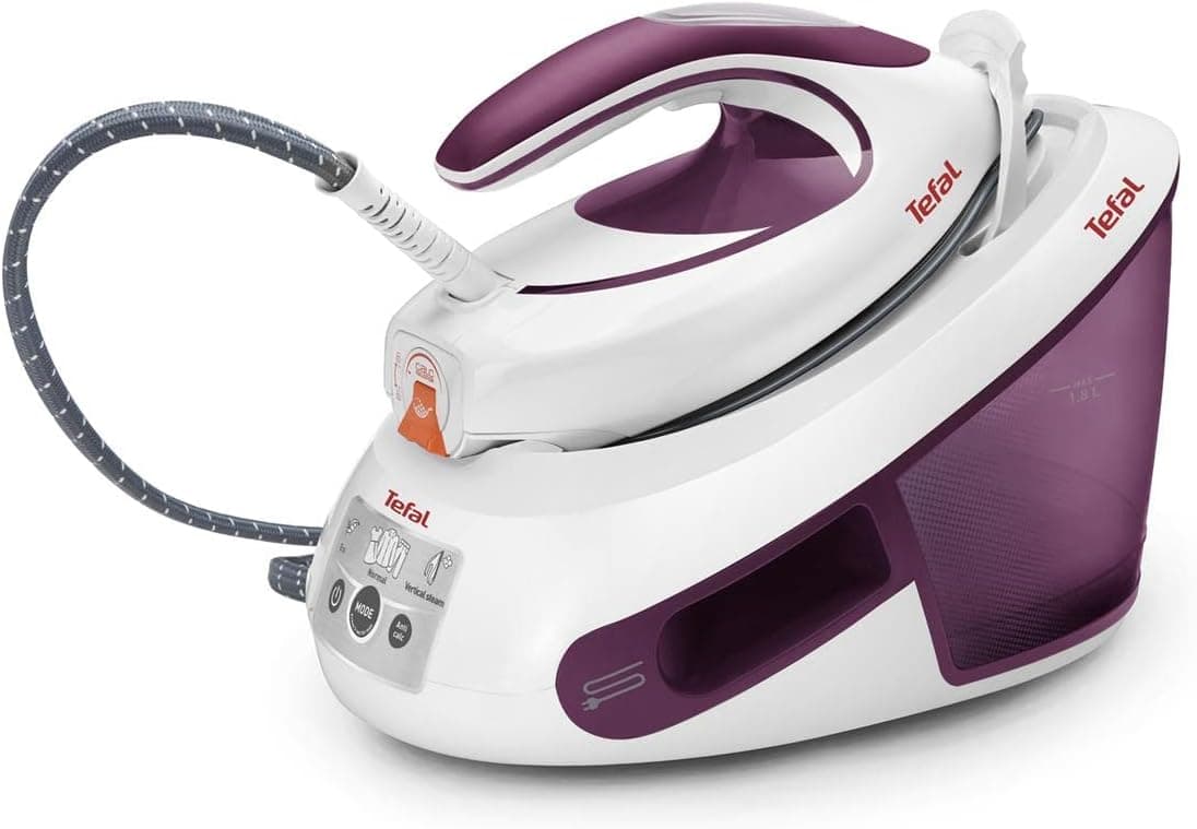 Tefal Express Anti-Calc SV8054 | Ferro com caldeira a vapor 2800 W depósito 1,8 L sola Durilium