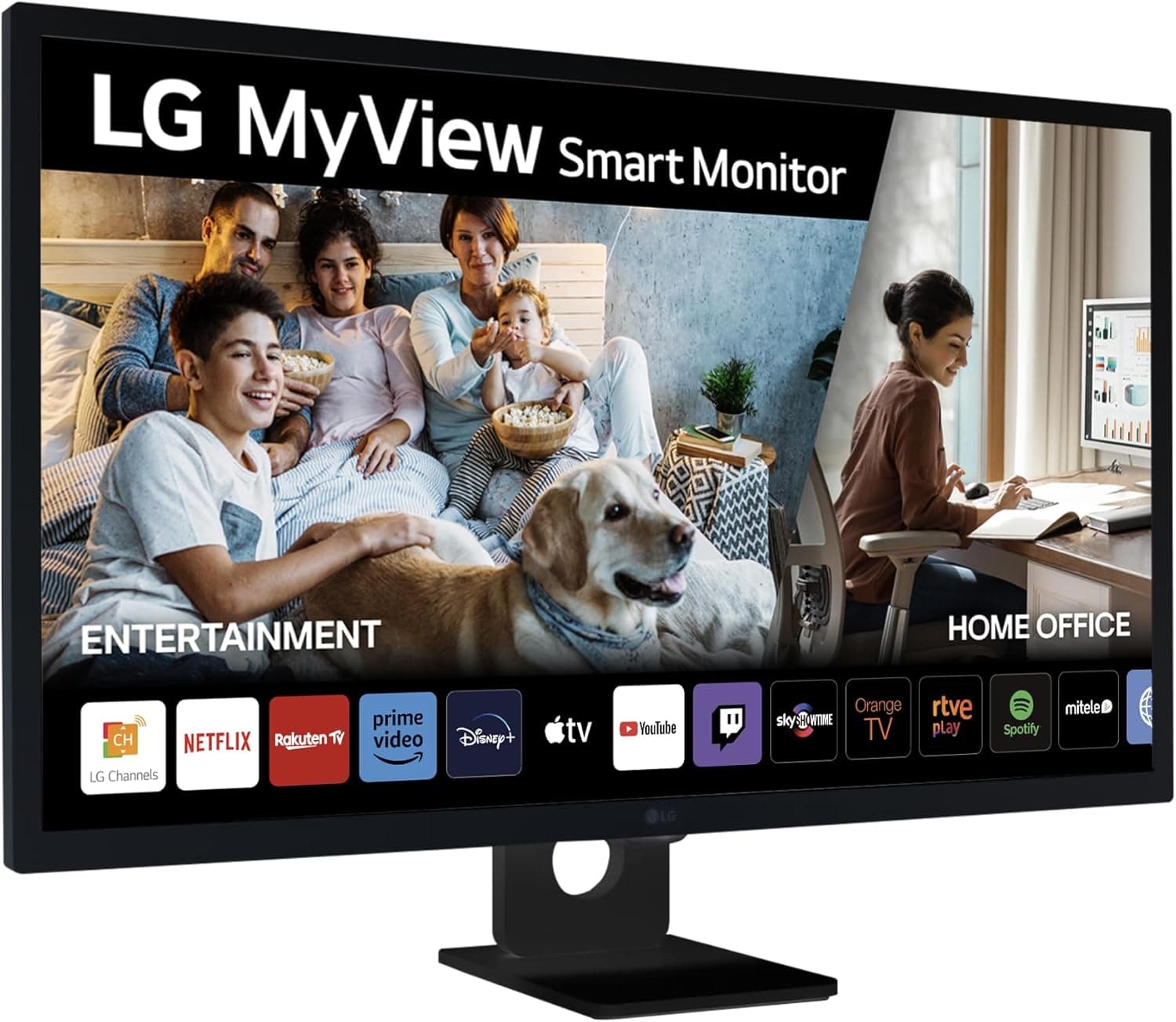 LG 32SR50F-B | Monitor smart 32'' IPS Full HD com webOS23 Bluetooth colunas comando HDMI e USB