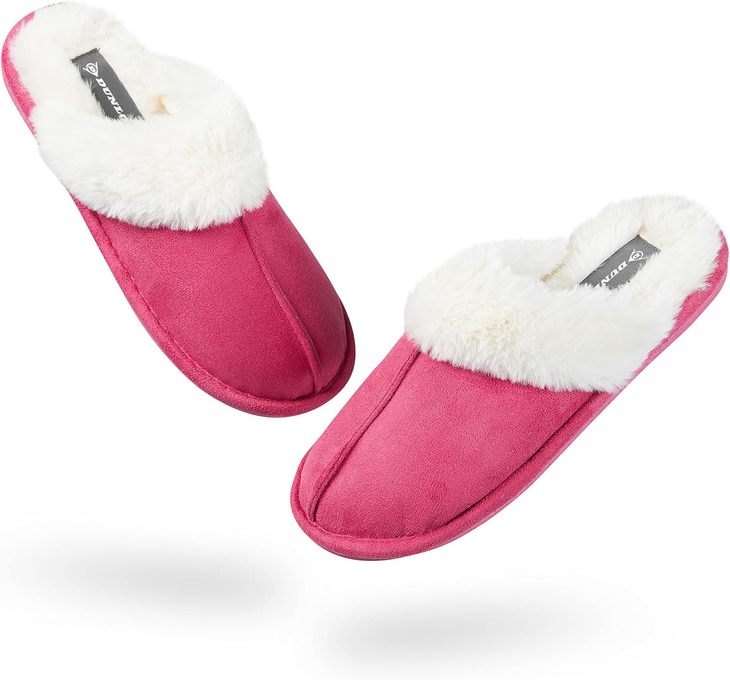DUNLOP Chinelos de casa antiderrapantes com espuma de memória para mulher