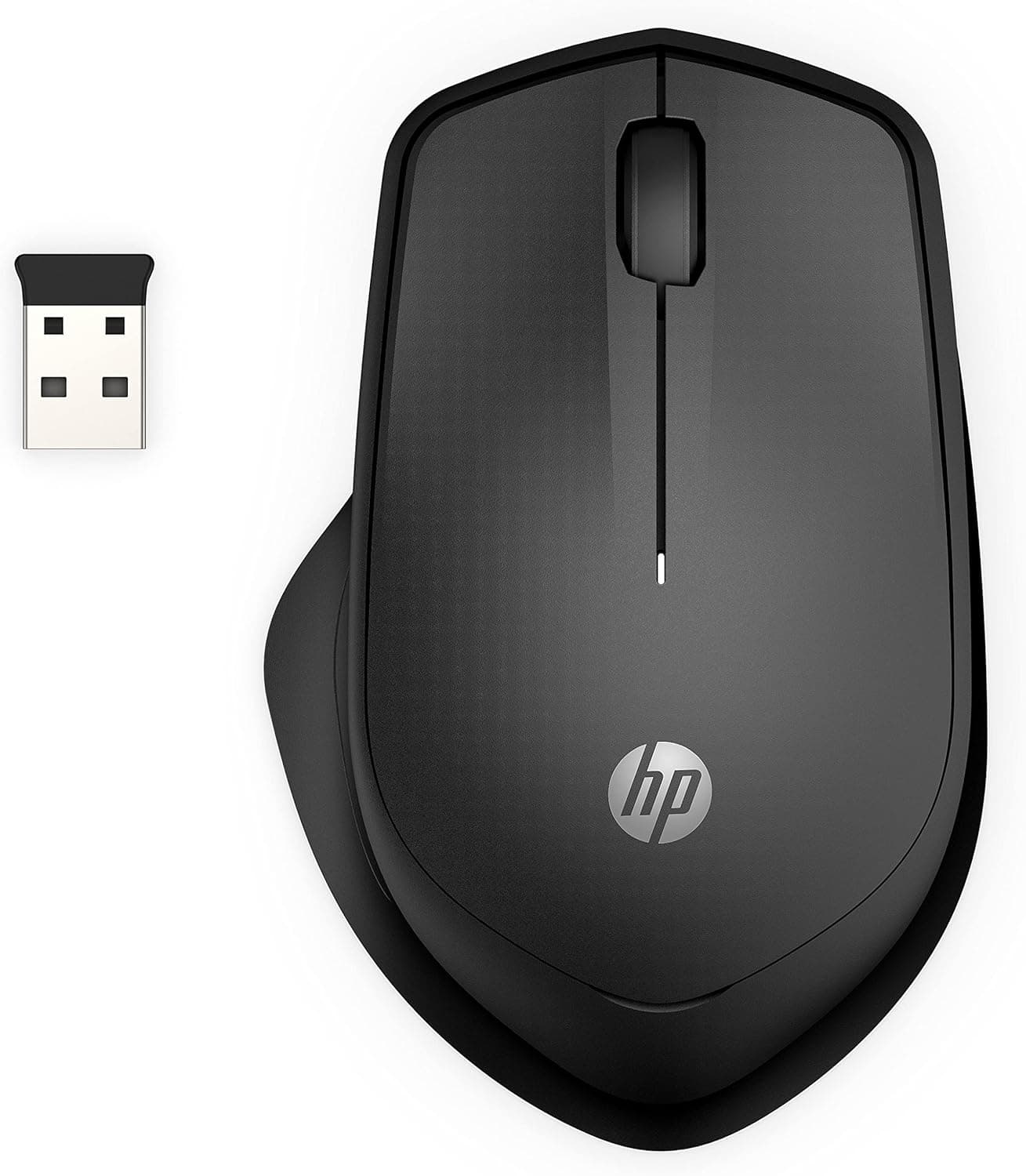 HP 280 - Rato sem fios silencioso (2 botões e roda rolável, tecnologia LED azul, USB-A, bateria dura até 18 meses)
