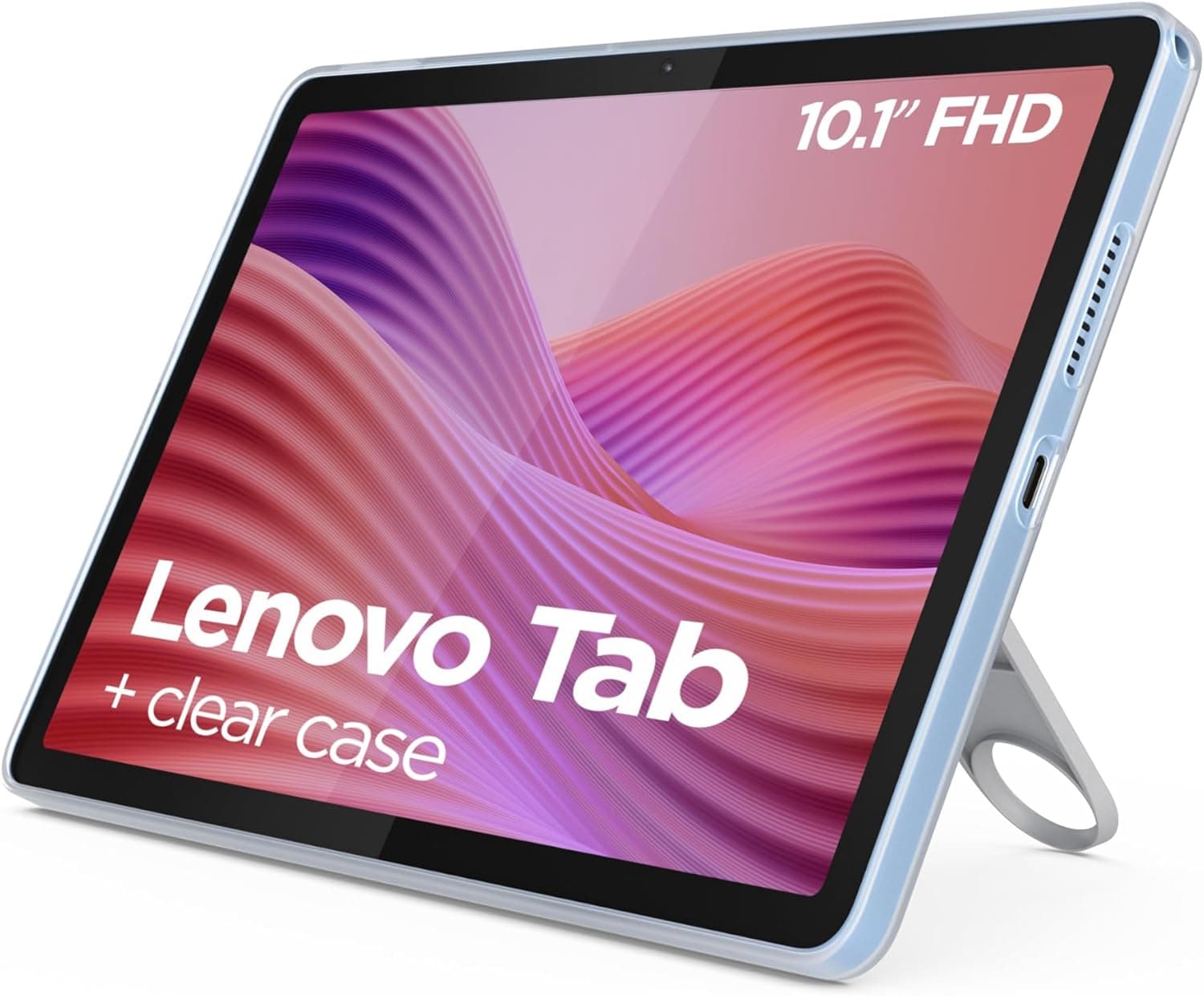 Lenovo Tab Tablet WUXGA de 10,1" (MediaTek Helio G85, 4 GB RAM, 64 GB, 60 Hz, 2 altifalantes, Wi-Fi 5, Bluetooth 5.3, Android 14) azul polar, inclui uma capa transparente