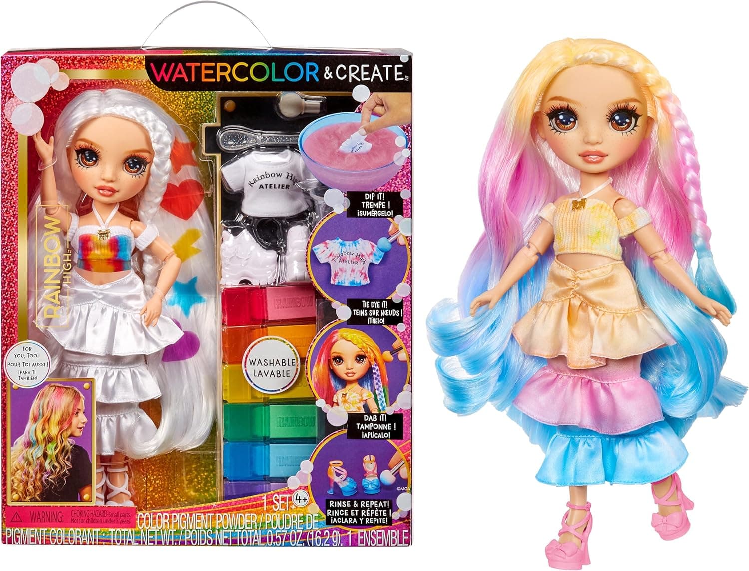 RAINBOW HIGH Cor e crie novas bonecas temáticas- Olhos castanhos