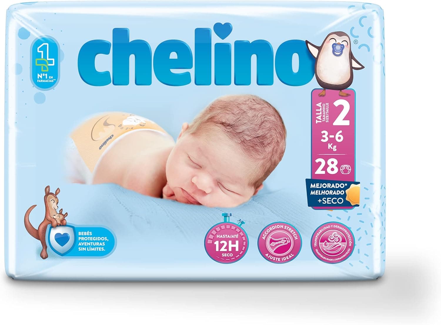 Chelino Fashion & Love, Tamanho 2, 28 fraldas