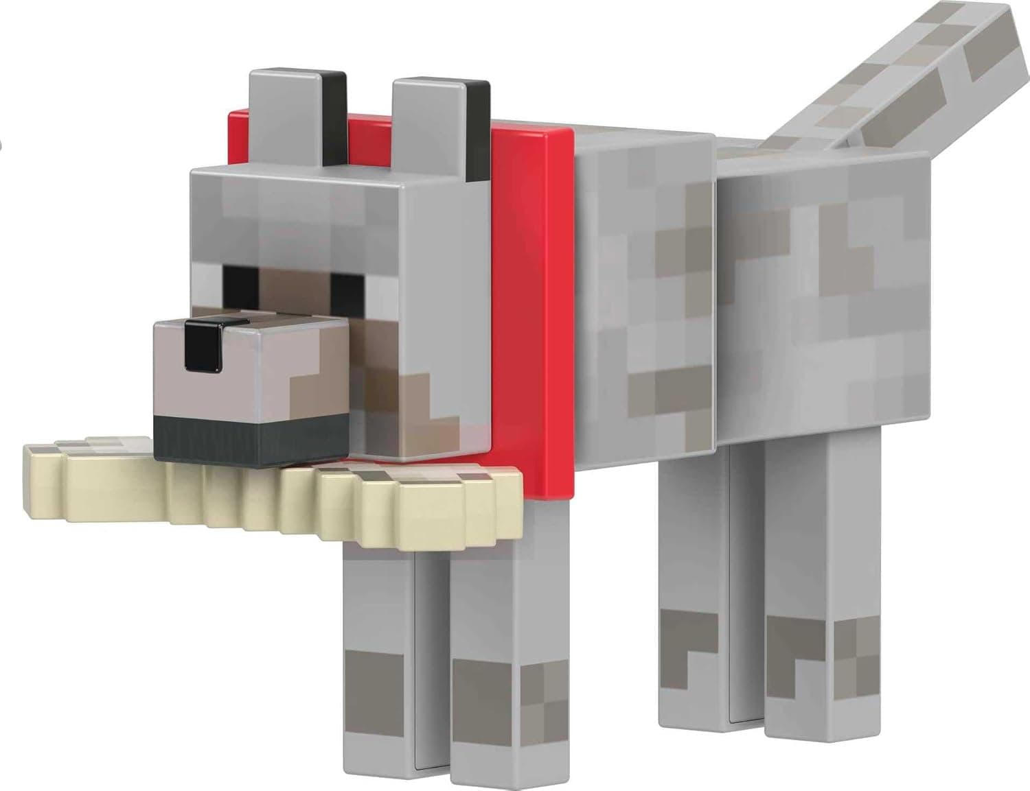 Mattel Minecraft Diamond Level lobo figura de ação com acessórios, brinquedo + 6 anos (HLN41)