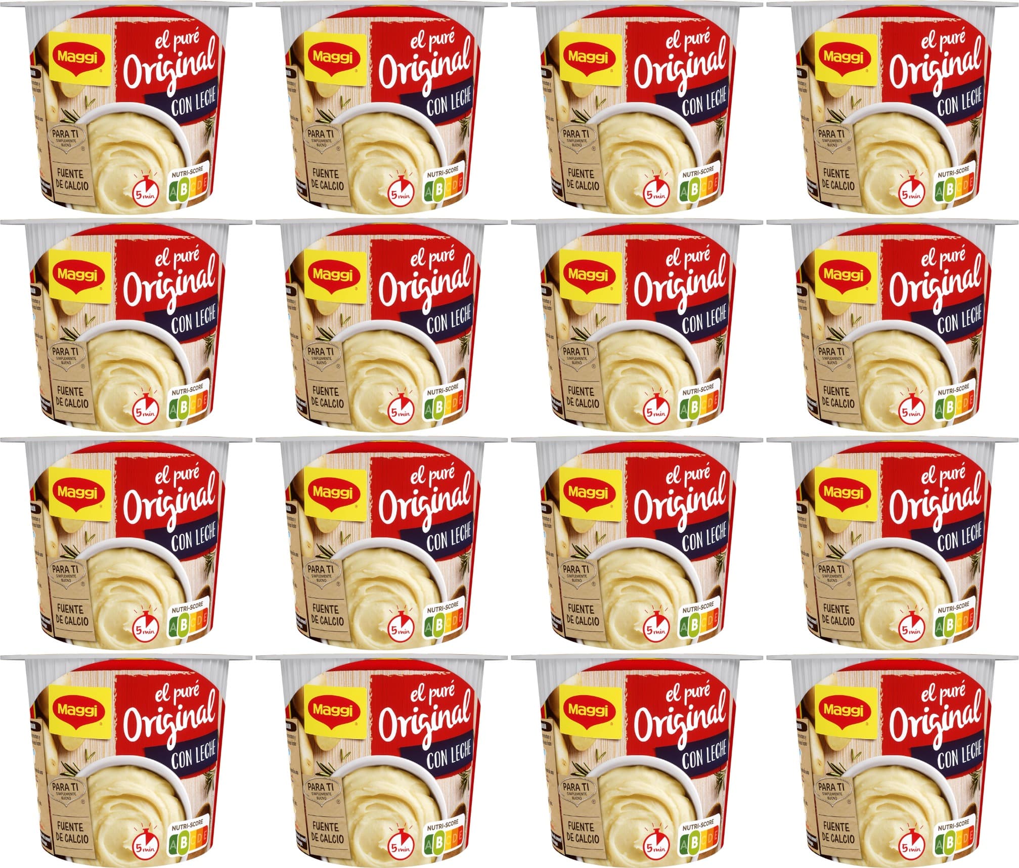 MAGGI Puré original Cups - pacote de 16 x 50 g - total: 800 g