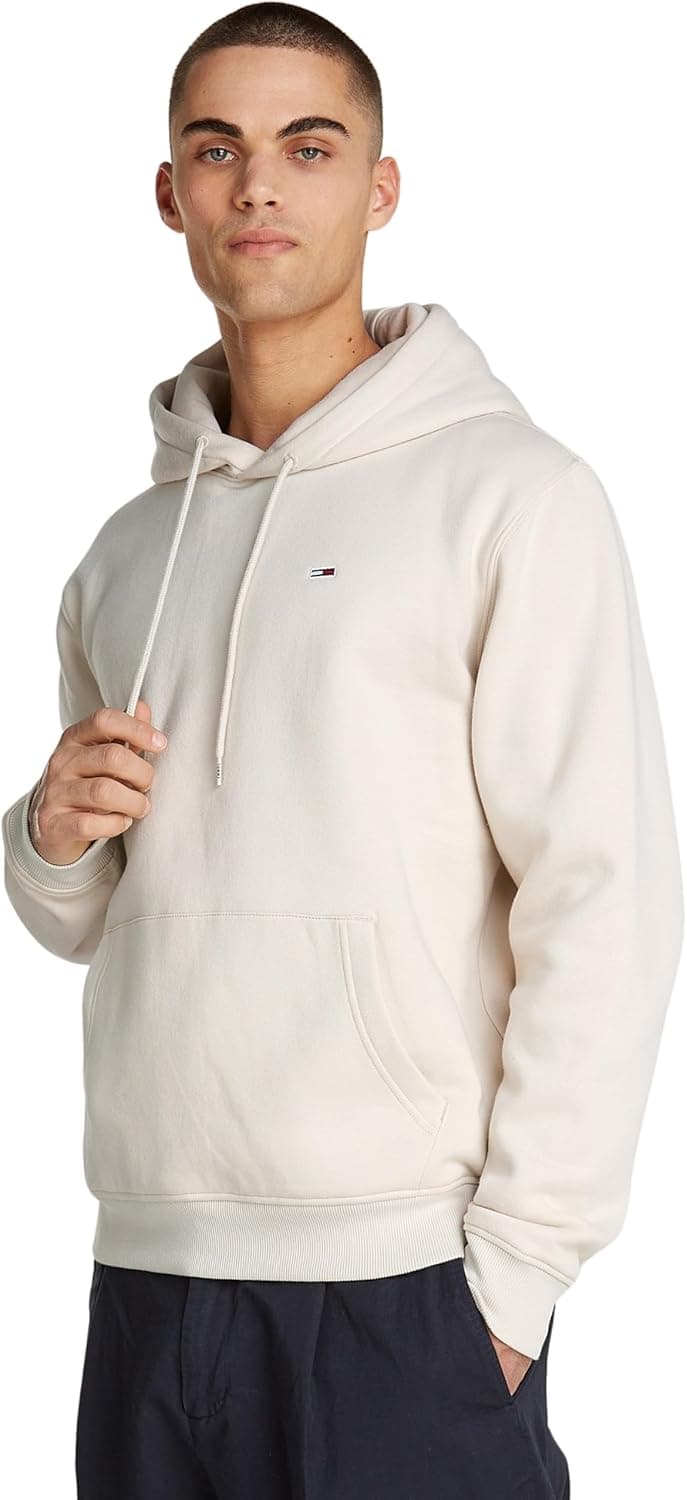 Tommy Jeans Hoodie Homem regular Fit Flag Fleece com capuz