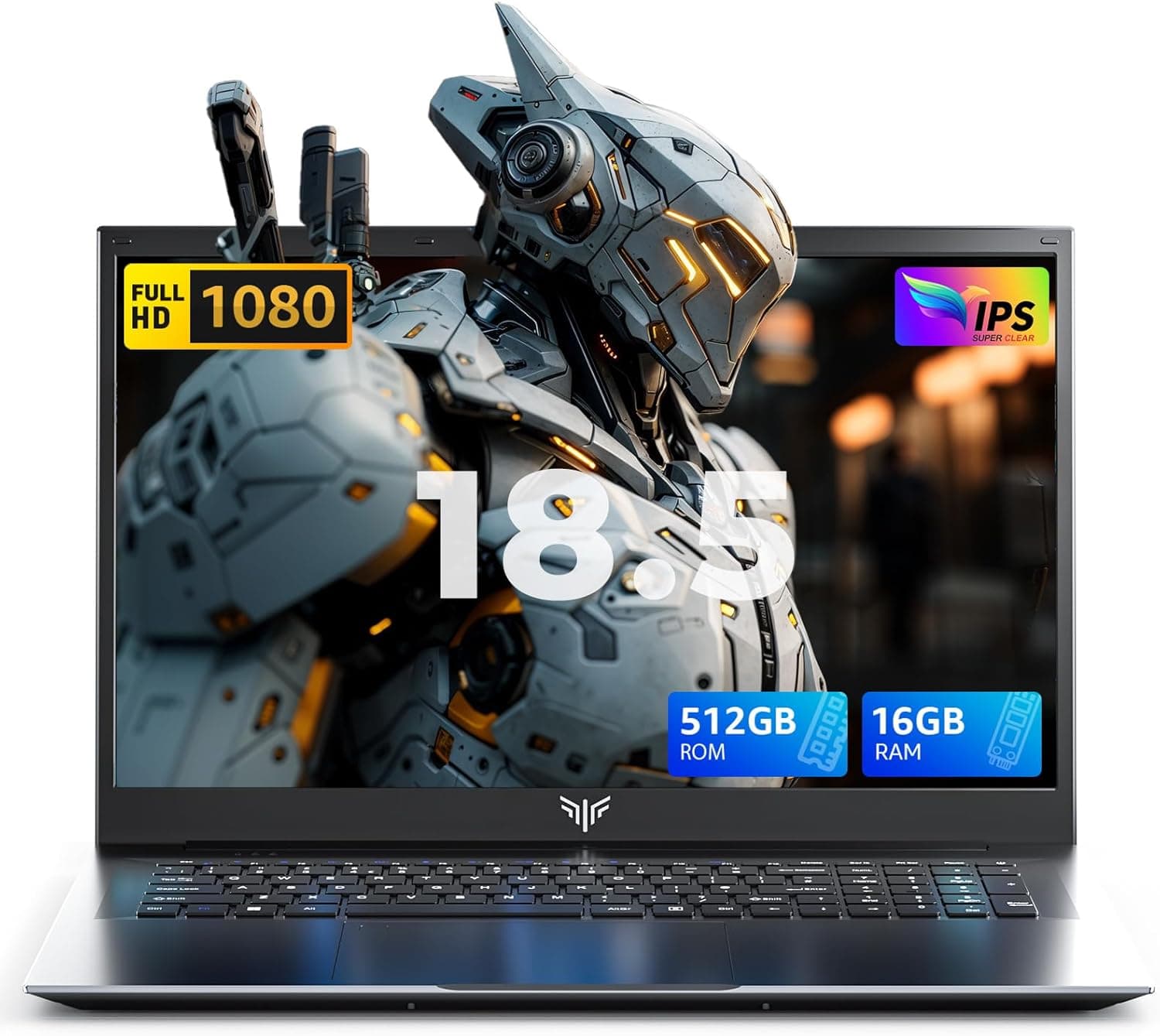 ACEMAGIC AX18, Computador portátil 16 GB RAM 512 GB SSD de 18,5" para estudantes e escritório, processador Intel N150, bateria 8000 mAh, computador portátil com HDMI, computador portátil USB-C, ecrã