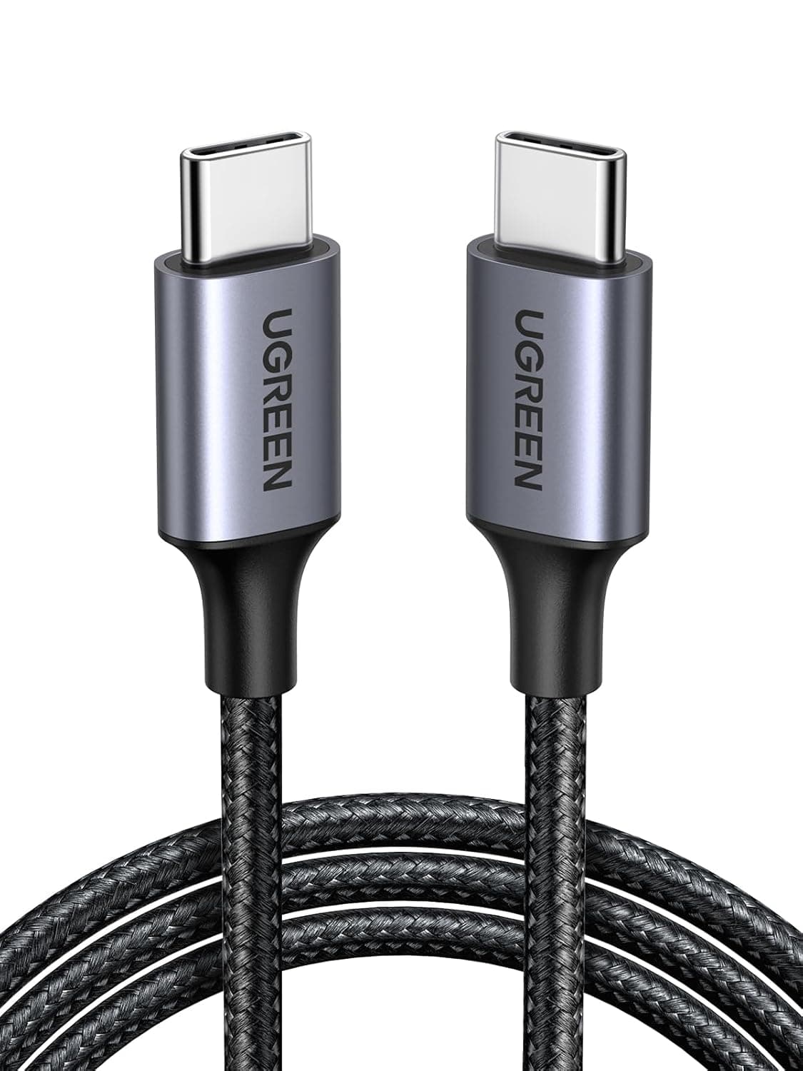 UGREEN Cabo USB C 60W PD 3.0, tipo C carregamento rápido nylon compatível com iPhone 16/15 Plus Pro Max, Galaxy S24 S23 S22 A53, Pixel 8 9, PS5, etc 1M