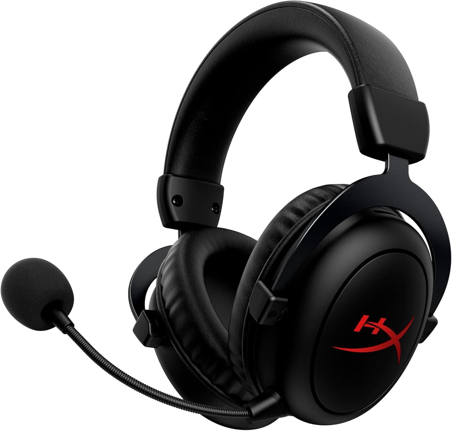 HyperX Cloud II Core Wireless - Auriculares gaming para PC, DTS Headphone: X áudio espacial, almofadas viscoelásticas, preto