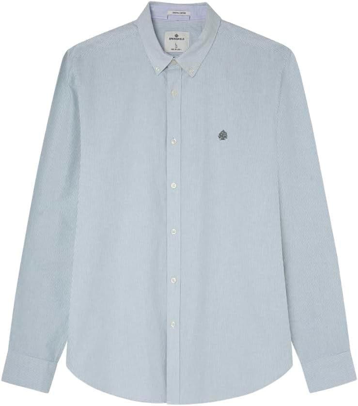 SPRINGFIELD Camisa Oxford LS listrada para homem