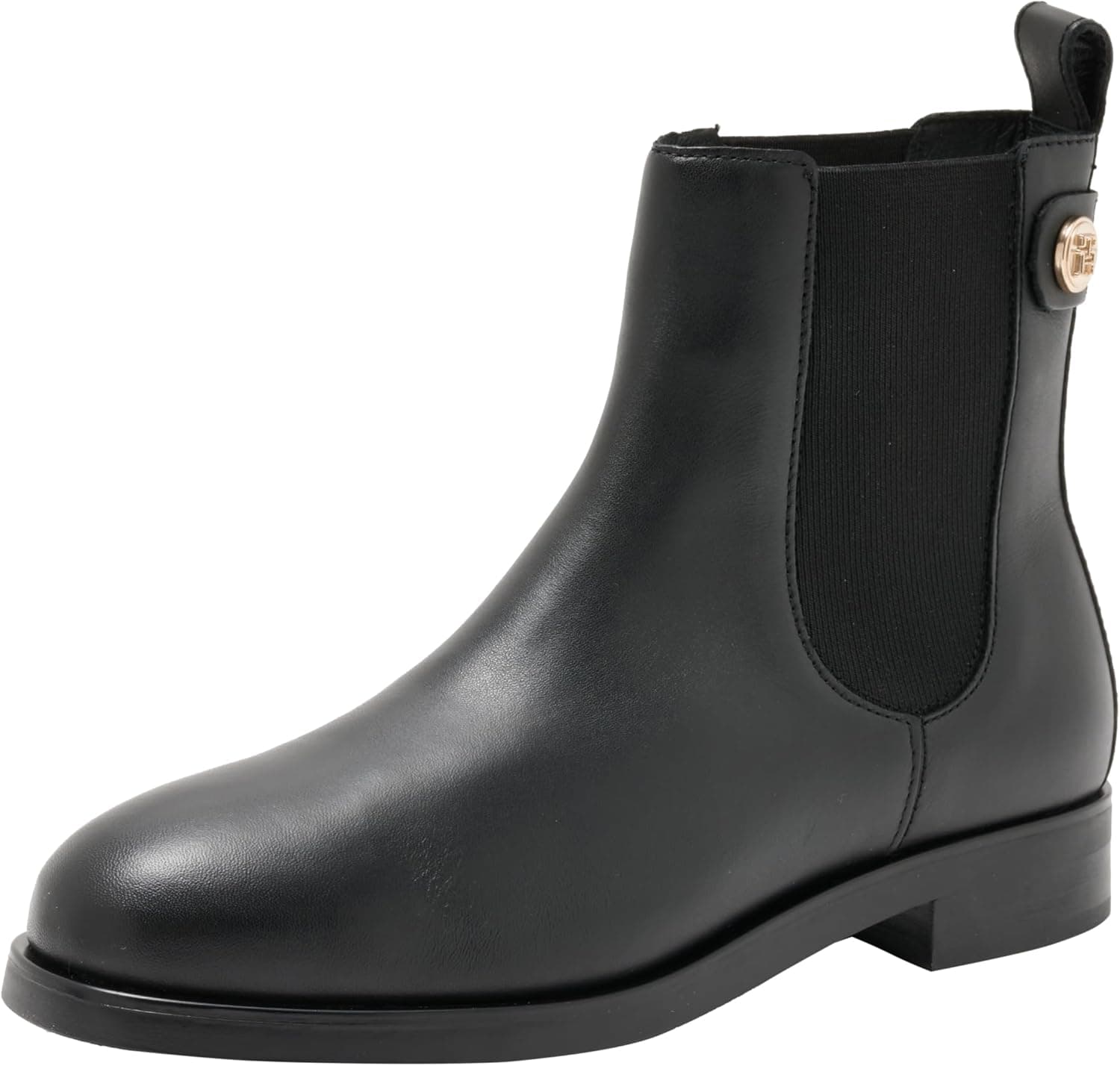 Tommy Hilfiger Botas para mulher Boot Stud Leather Low de pele