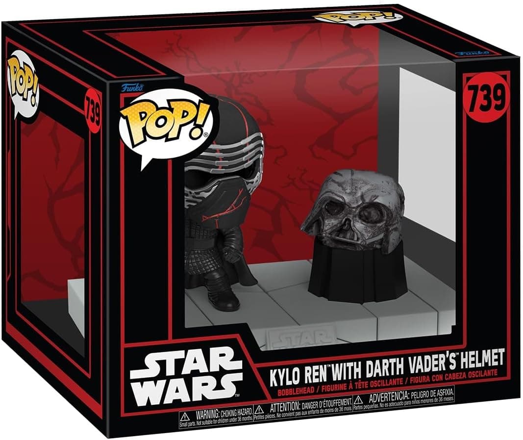 Funko Pop! Deluxe: SW Darkside - Kylo REN - Star Wars - Figura de vinil colecionável - ideia de presente - Mercadoria oficial - brinquedos para crianças e adultos - Fãs de Filmes