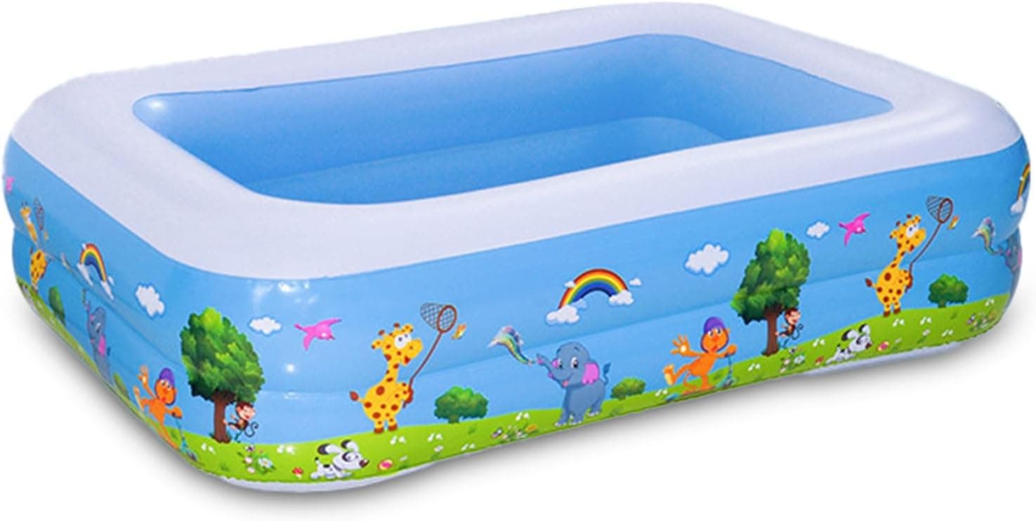 Sunshine Smile Summer | Piscina insuflável infantil 120x85 cm para crianças, uso interior e exterior